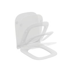 I.life B abattant WC en duroplast avec fermeture SoftClose, charnières en acier inoxydable, blanc (T500301)