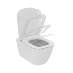 I.life B abattant WC en duroplast avec fermeture SoftClose, charnières en acier inoxydable, blanc (T500301)