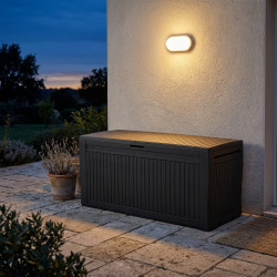 Keter Comfy coffre extérieur 270 L + plafonnier LED inclus (255167-WO744)