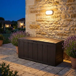 Keter Sherwood coffre extérieur 270 L + plafonnier LED inclus (230403-WO744)