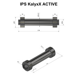 Réducteur de tartre, traitement de l'eau IPS KalyxX, amélioration de l'eau - efficacité confirmée de 90% - G3/4 (IPSKXAG34)