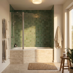 Versys 170x85 cm baignoire asymétrique en acrylique, orientation gauche, sans pieds, blanc (70111)
