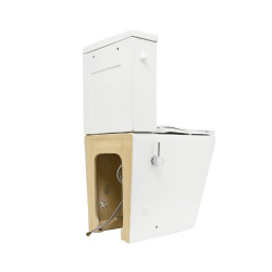 Brevis réservoir de chasse d'eau en céramique, vendu sans cuvette, blanc (SATBRE36BFCC)