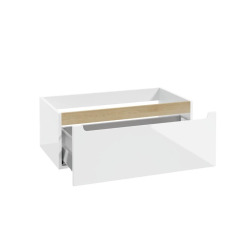 Meuble de salle de bain complémentaire Naturel Stilla 80x30x45 cm blanc (STILLAB08001)