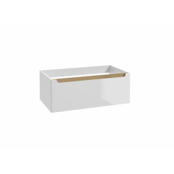 Meuble de salle de bain complémentaire Naturel Stilla 80x30x45 cm blanc (STILLAB08001)