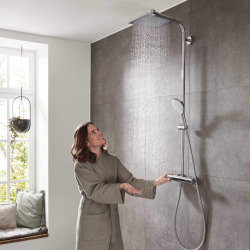 Hansgrohe set de douche Crometta E 240 + tapis salle de bain Swis Aqua Technologies (27271000 - DSE)