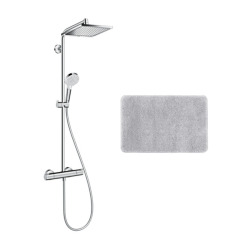 Hansgrohe set de douche Crometta E 240 + tapis salle de bain Swis Aqua Technologies (27271000 - DSE)