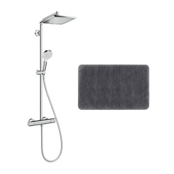 Hansgrohe Set de douche Crometta E 240 + tapis de salle de bain (27271000-DAN)