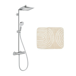 Hansgrohe Set de douche Crometta E 240 + tapis de salle de bain, beige (27271000-7BE)