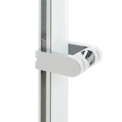Barre de douche murale SAT blanc/chrome SATSST31