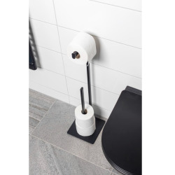 Porte-papier hygiénique SAT noir (SATDZASDRZPAPC)