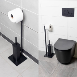 Brosse de toilette SAT noir (SATDDRZSTETC)