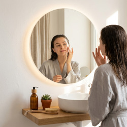 Iluxit Miroir rond avec éclairage LED 60x60 cm (ZIL60KLED)