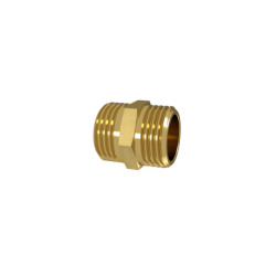 MAMELON DOUBLE MÂLE 3/4 M-M L27mm Laiton