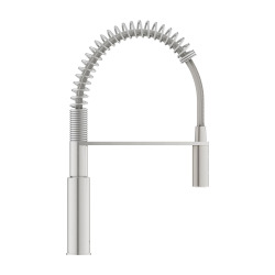 Mitigeur monocommande évier avec douchette extractible, finition inox brossé Infinity (G30614DC0)
