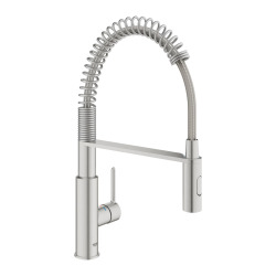 Mitigeur monocommande évier avec douchette extractible, finition inox brossé Infinity (G30614DC0)