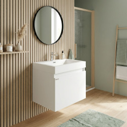 Verona Meuble de salle de bain avec vasque 60x48 cm blanc (VERONA60WH)