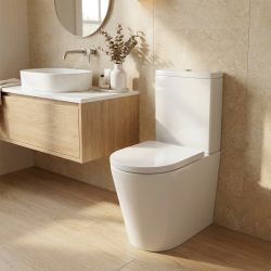 Brevis WC à poser sans bride, avec abattant softclose - remplissage par le bas (SATBRE031RREXVP)