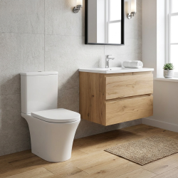 Combi WC à poser sans bride, avec abattant softclose - remplissage par le bas (SATBRE030RREXVP)
