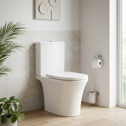 Combi WC à poser sans bride, avec abattant softclose - remplissage par le bas (SATBRE030RREXVP)