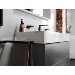 AddStoris Porte-serviettes double branche 450 mm, Noir mat (41770670)