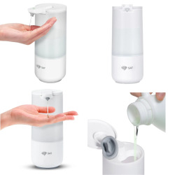 Distributeur de savon et de désinfectant à capteur SAT blanc (SATDDAVB)