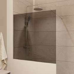 Walk-In 100x100cm paroi de douche à l'italienne + set d'installation + bras de montage (SATBWIS100KSPR)