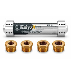 Adoucisseur d'eau Anticalcaire Antibacterien innovant IPS Kalyxx Active G1 " femelle + 4x réducteurs (IPSKXABG11234)