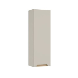 Naturel Stilla 30x90x22 cm armoire de salle de bain murale, surface MDF, cachemire mat (STILLACK03002)