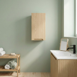 Naturel Stilla 30x60x45 cm armoire murale basse de salle de bain, décor chêne Vicenza (STILLAAV03001)