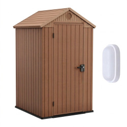 Keter Darwin 4x4 abri de jardin + plafonnier LED inclus (259006-WO744)