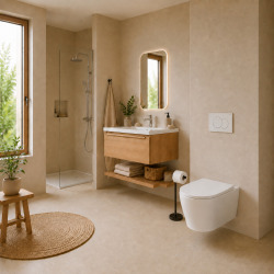 Pack WC bâti-support Duofix UP100 + WC suspendu Tornado Rimless + abattant SoftClose + plaque blanche (CETORGEB1)