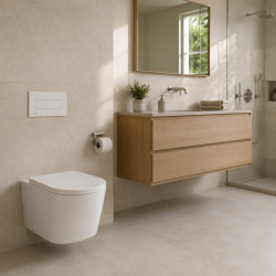 Pack WC bâti-support sol-mur + WC suspendu sans bride + abattant SoftClose + plaque blanche (VCNCETOR2)