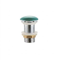 Bonde clic clac Infinitio 5/4 " sans trop plein pour lavabos et vasques, vert mat (PZATKALGEM)