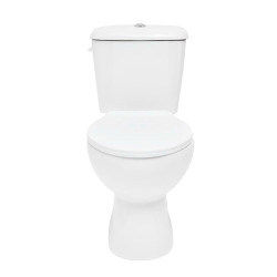 Ceramia Multi ensemble WC à poser complet sans bride en céramique, évacuation verticale, blanc (EUR960NEW)