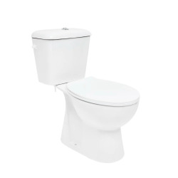 Ceramia Multi ensemble WC à poser complet sans bride en céramique, évacuation verticale, blanc (EUR960NEW)