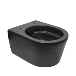 Pack WC Bâti-support Rapid SL + WC SAT sans bride noir mat + Abattant softclose + Plaque noire mat