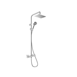 Vernis Shape Colonne de douche 230 1jet Green 5,7 l/min avec mitigeur thermostatique, Chrome (HG-26319000)