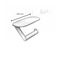 Hansgrohe Porte-papier WC avec tablette noir mat (27928670)
