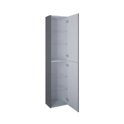 Armoire salle de bain - Lea - 30 cm × 150 cm × 23,6 cm - Anthracite
