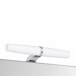 Ensemble meuble vasque avec miroir et éclairage LED + colonne 61,5 x 55 x 41,7 cm - blanc stratifié - Ceramia Lea