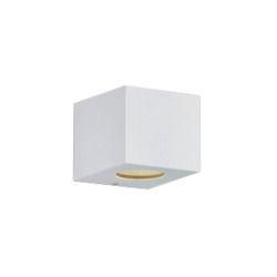 Applique murale LED extérieure 10 x 9 x 10,5 cm - blanc mat - Reality Cordoba