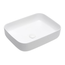 Vasque à poser Infinitio 50 x 39 x 13 cm sans trop-plein, blanc (SATINF5039M)