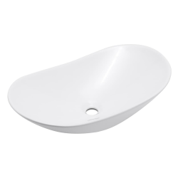 Infinitio Vasque à poser 61,5 x 36 x 15,5 cm, sans trop-plein, Blanc (SATINF61536M)