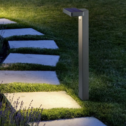 Borne LED solaire 18 x 60 x 14 cm - anthracite - Reality Esquel