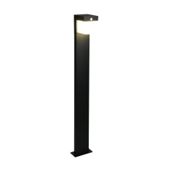 Borne LED solaire 14 x 100 x 15,5 cm - noir mat - Reality Colombo