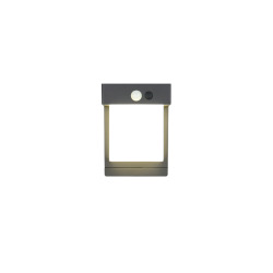 Applique murale solaire 10 x 14 cm - noir mat - Reality Colombo
