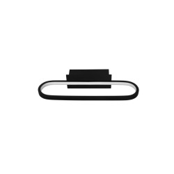Applique murale LED 40 x 7,5 x 14,8 cm - noir mat - Trio Gianni