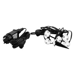 Guirlande LED extérieure à piquer 6,9 m - noir et transparent - Spinetoli 2 - Eglo