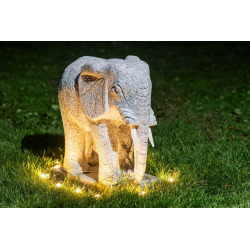 Guirlande LED extérieure à piquer 10 m - noir et transparent - Spinetoli - Eglo